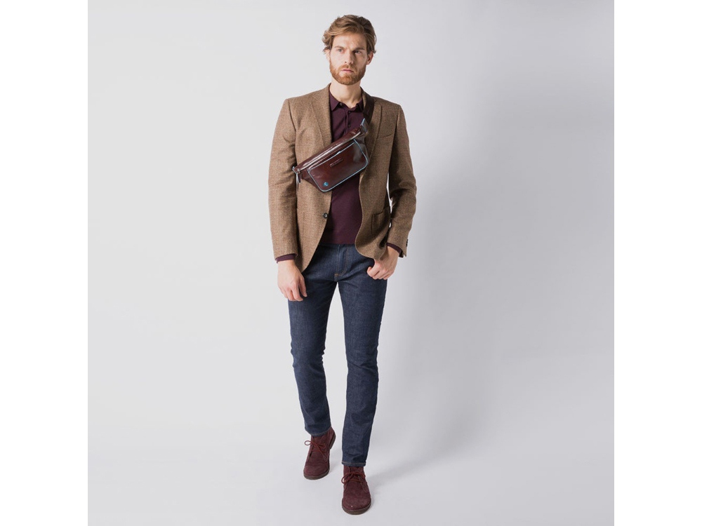 Сумка на пояс, Piquadro Blue Square, Черный-2