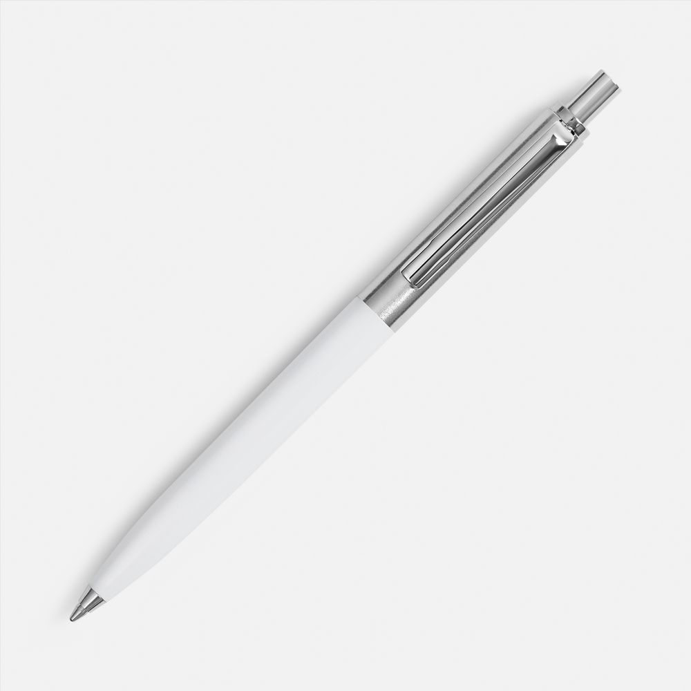 Ручка шариковая Popular, белая-1