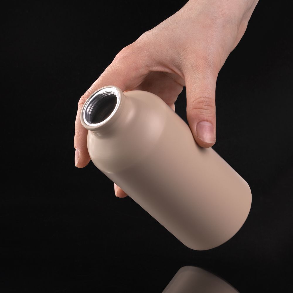 Бутылка для воды Funrun 400, светло-бежевая-2