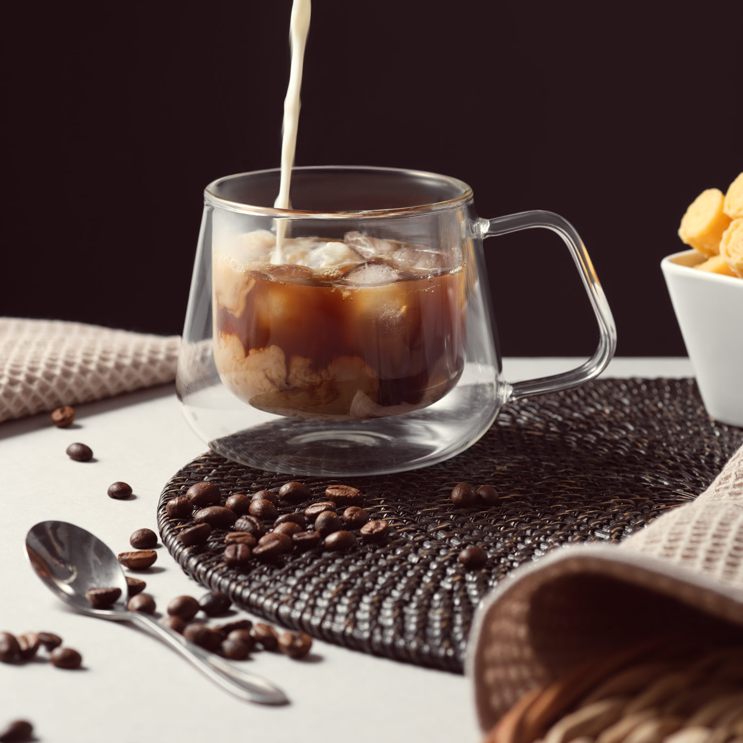Кружка стеклянная с двойными стенками Дольче (Dolce)-3