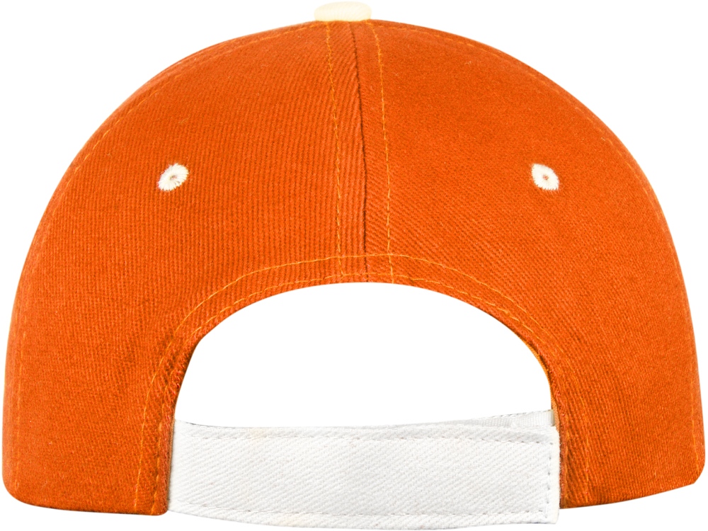 Бейсболка New Castle 6-ти панельная, оранжевый/белый-6