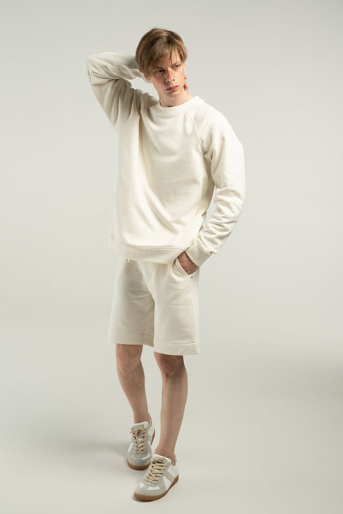 Свитшот унисекс S1, молочно-белый-3