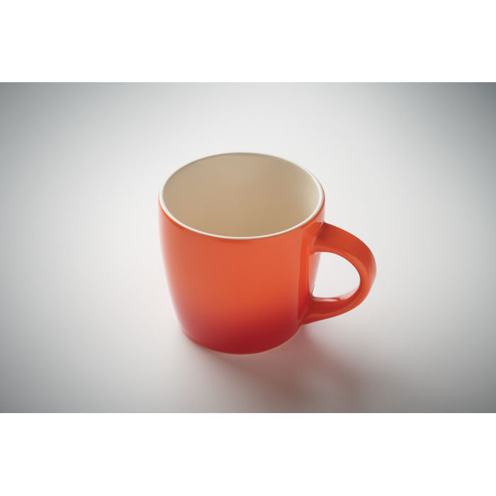 Ceramic mug 300ml, оранжевый-1