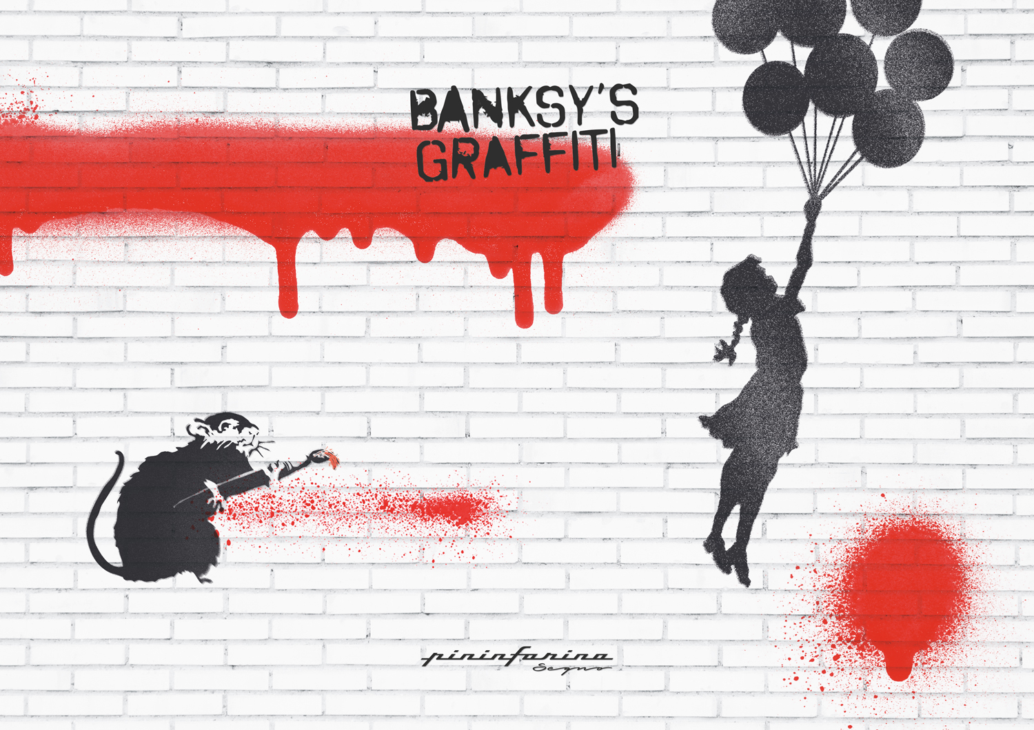 Блокнот линованный Pininfarina Banksy Крыса из каменной бумаги, А5-8