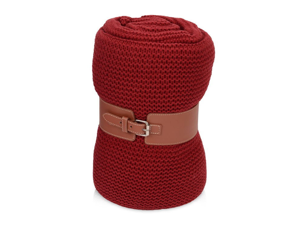 Плед акриловый Chain, бордовый-0