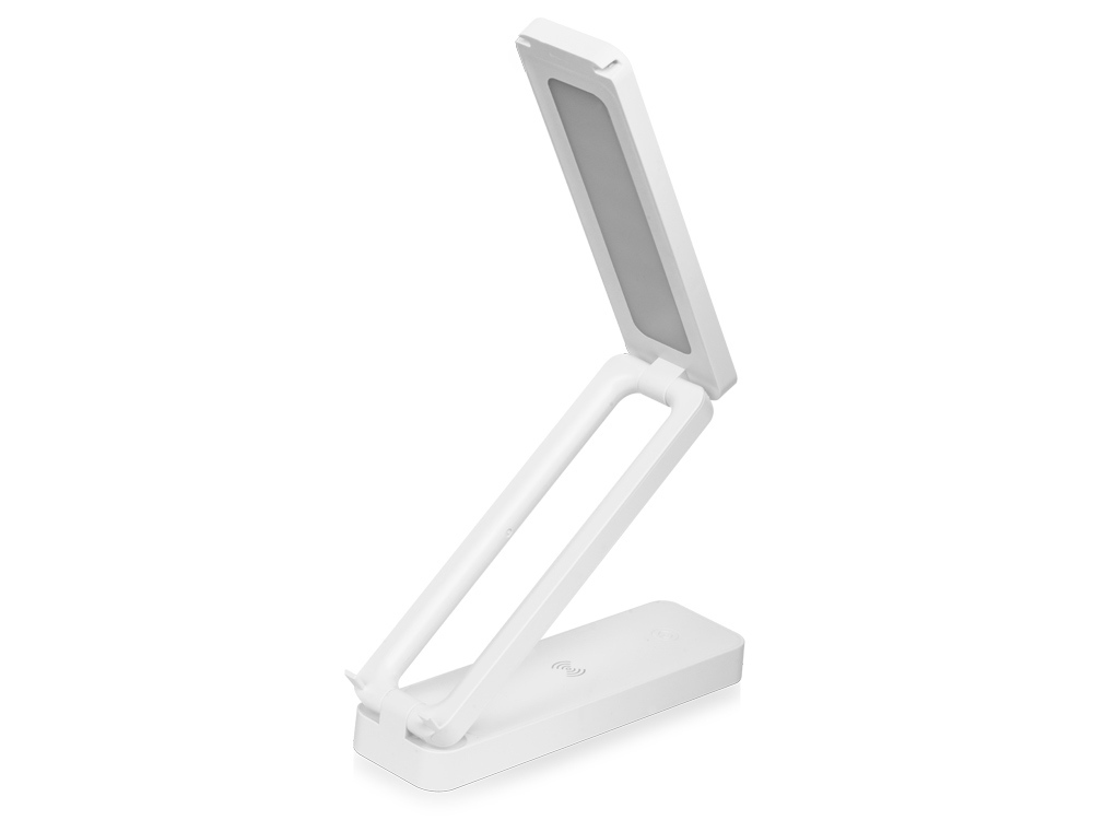 Складывающаяся LED лампа с беспроводной зарядкой Lightfold, белый-0