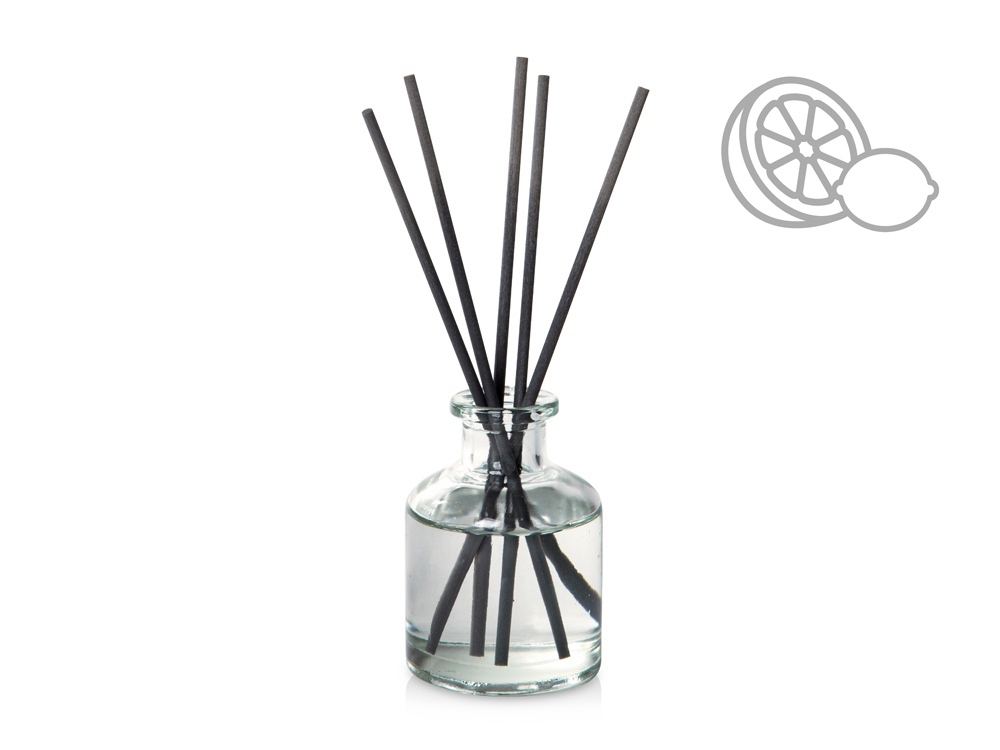 Подарочный набор с пледом, свечой и диффузором, серый-3