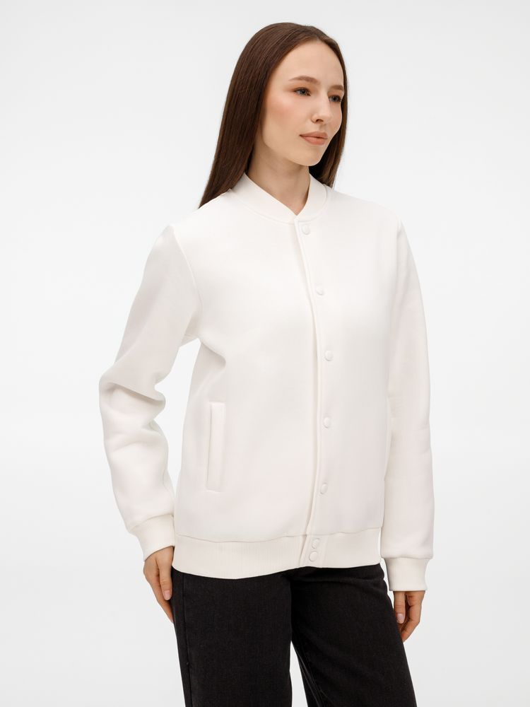 Бомбер унисекс AtmosWear, молочно-белый-1