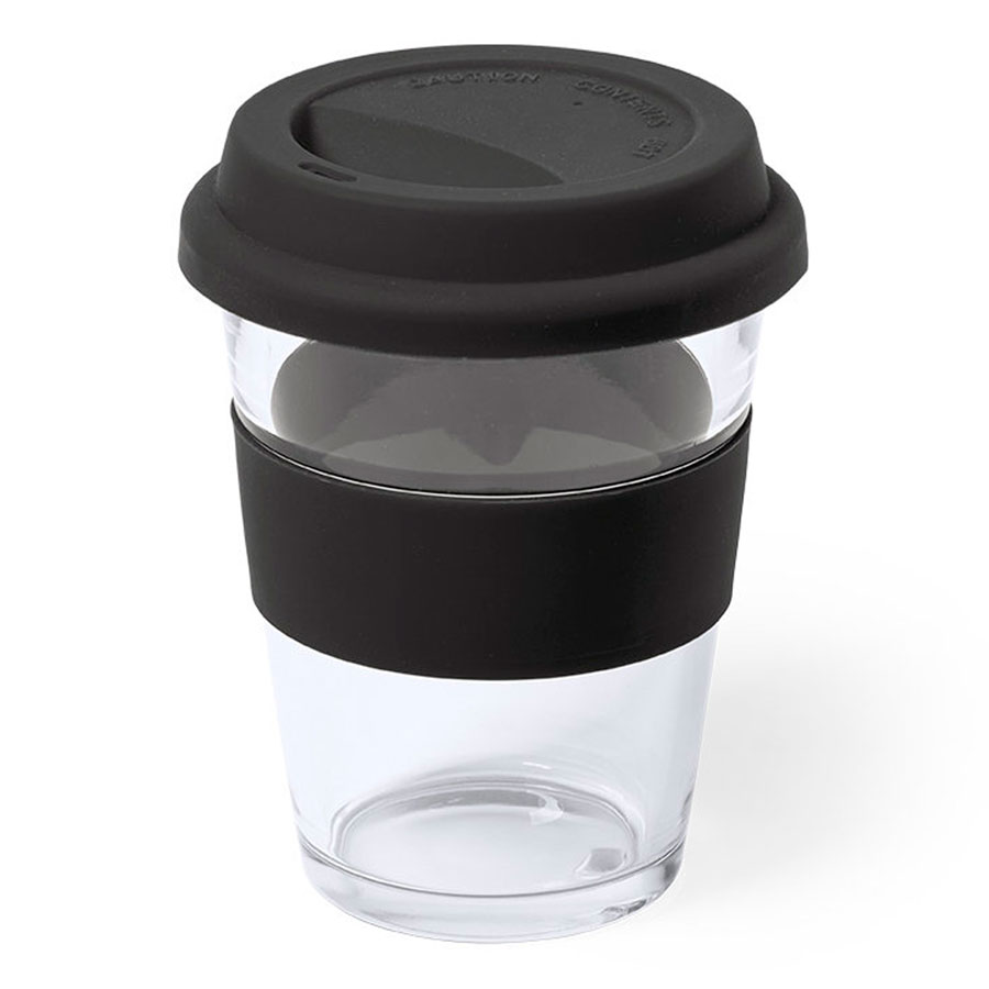 Стакан DURNOX с силиконовой крышкой, черный-0