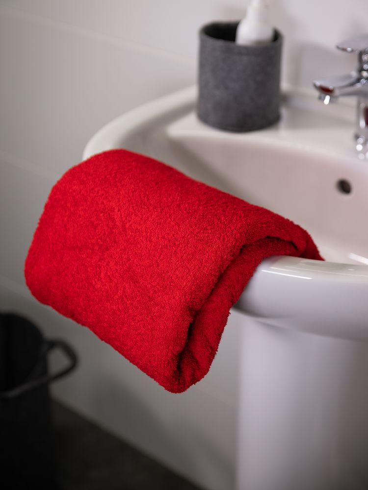 Полотенце Odelle, большое, красное-3