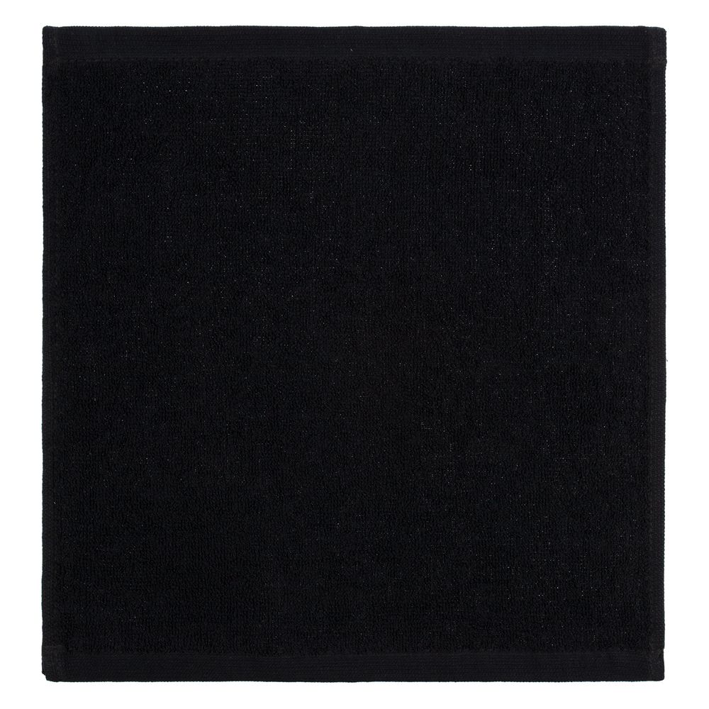 Полотенце махровое «Юнона», малое, черное-3