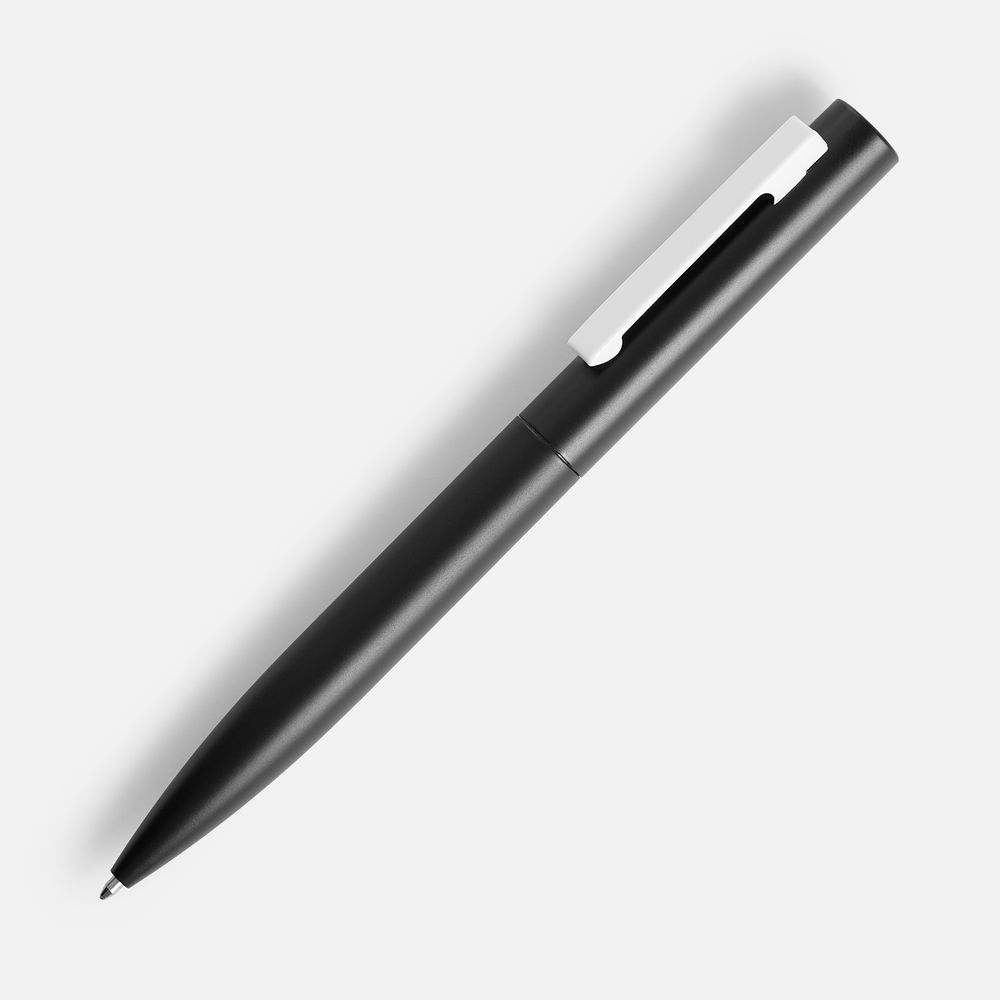 Ручка шариковая Inkolor, черная с белым-0