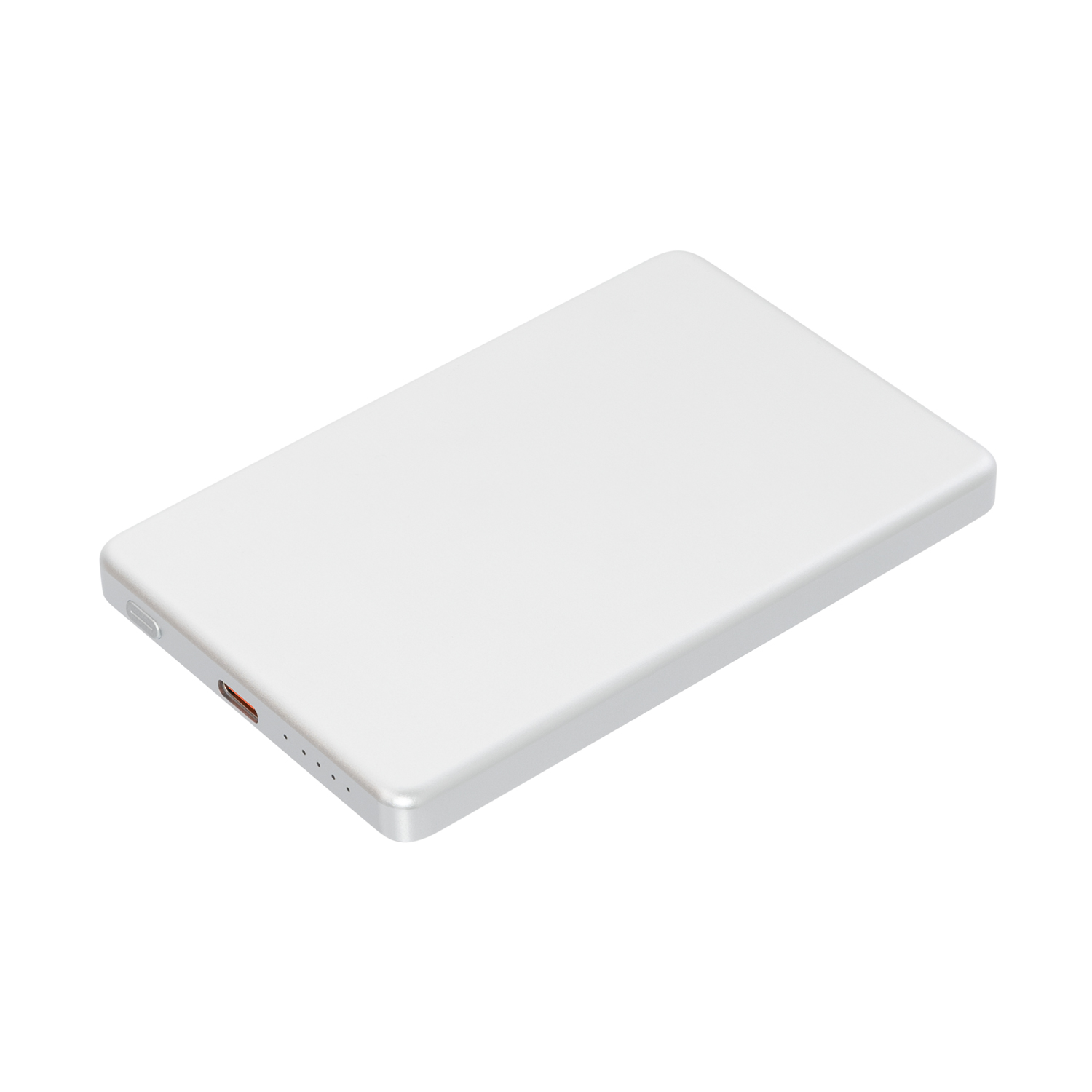 Внешний аккумулятор Атлантис (Atlantis) PD 5000mAh с функцией беспроводной зарядки 15W, серебряный-1