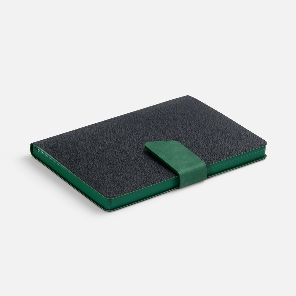 Ежедневник Boom, недатированный, черный с зеленым-3