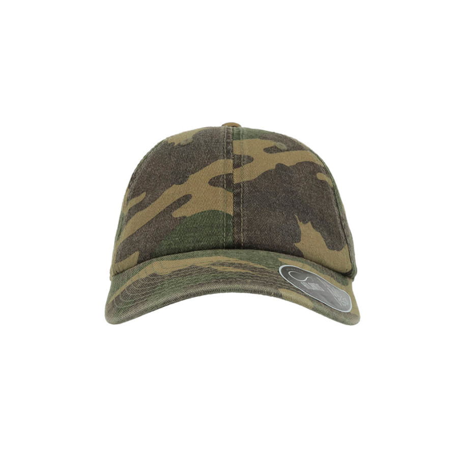 Бейсболка DAD HAT, 6 клиньев, металлическая застежка, зеленый камуфляж-4