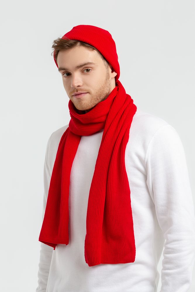 Шарф Life Explorer, ярко-красный-3