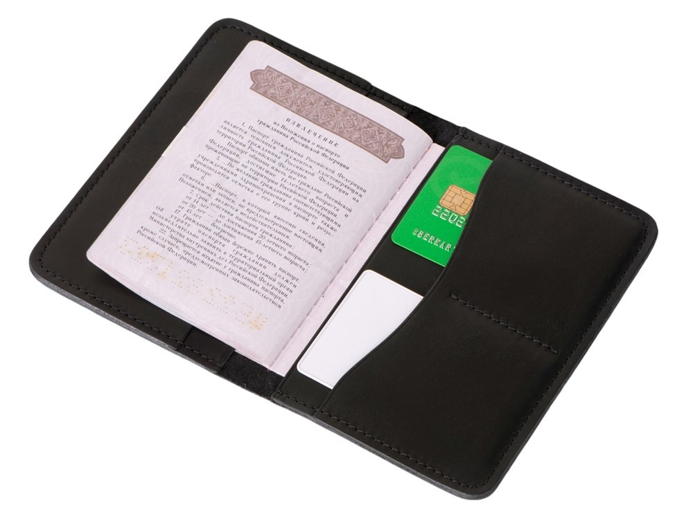 Докхолдер кожаный, черный-6