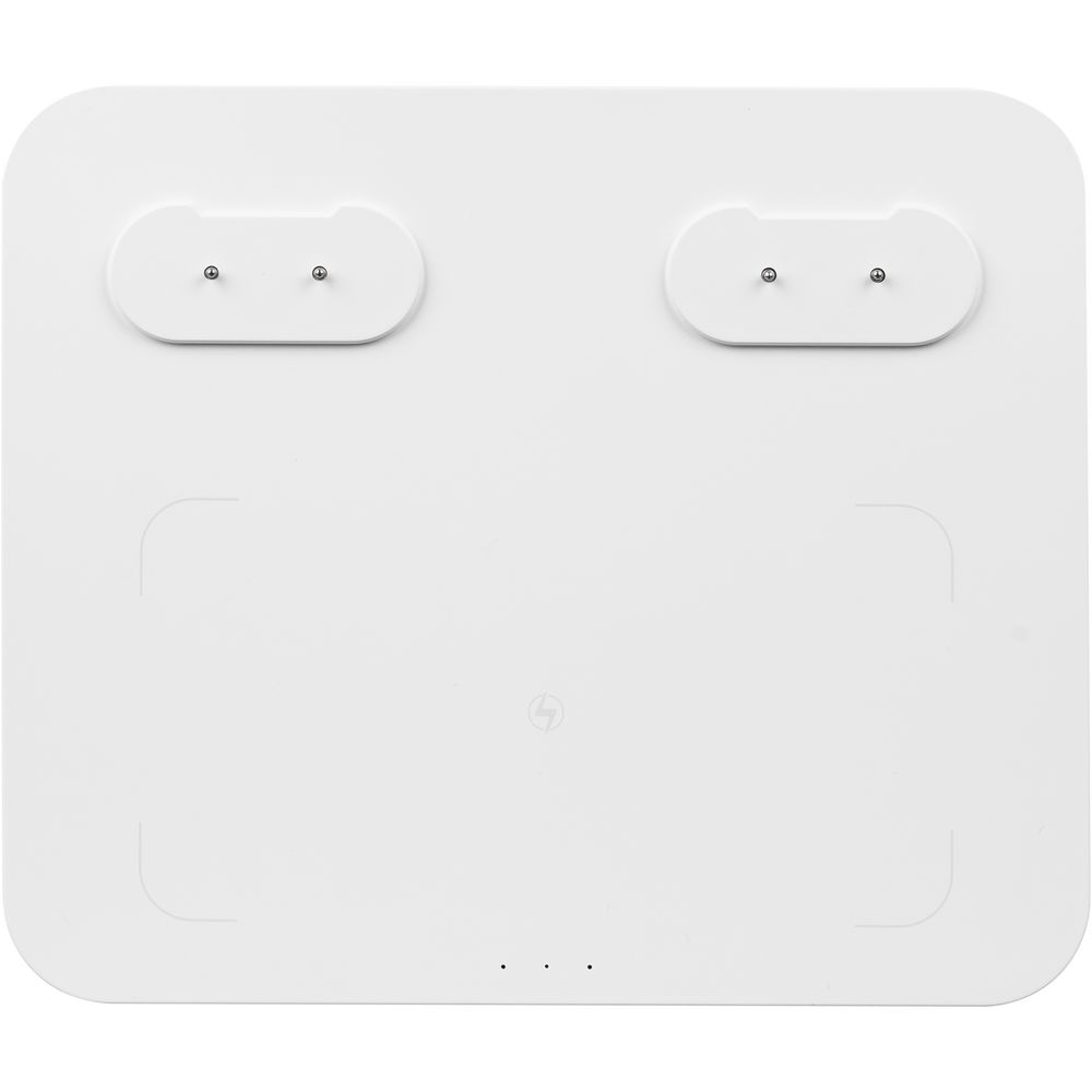 Станция беспроводной зарядки с колонкой и ночником Trilogy, белая-2