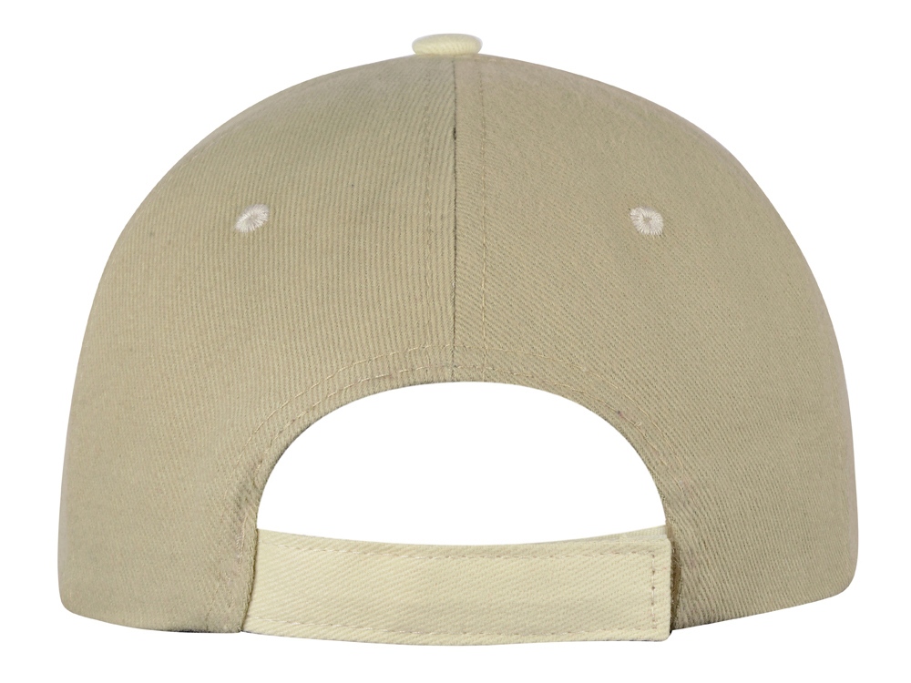 Бейсболка New Castle F 6-ти панельная, оливковый/натуральный-3