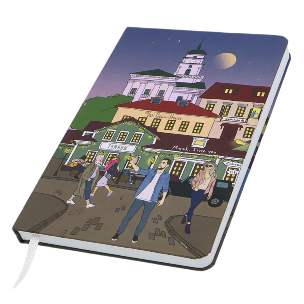 Записная книжка A5 Dziuna Зыбицкая в клетку 15 x 21 см, Зыбицкая-0