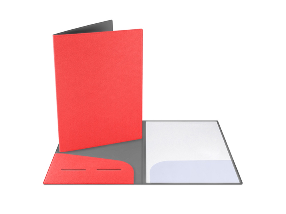 Папка классическая из экокожи Favor, красный-2