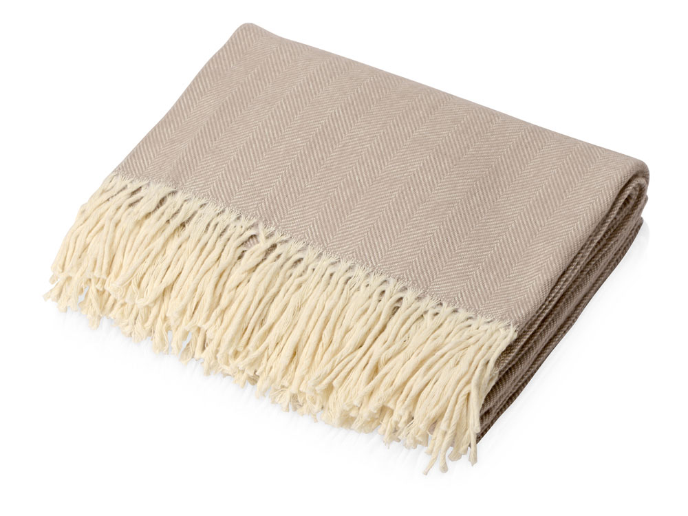 Подарочный набор c пледом, кружкой и вареньем, бежевый-12