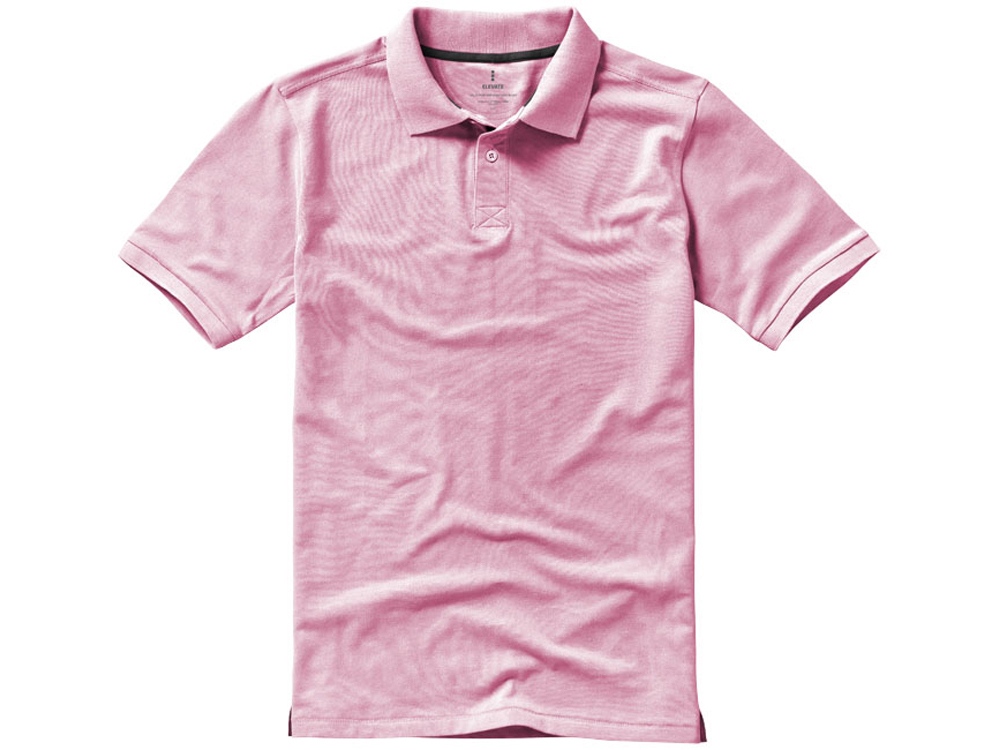 Calgary мужская футболка-поло с коротким рукавом, light pink-3