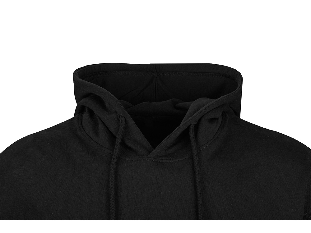 Худи оверсайз с коротким рукавом Warsaw унисекс, черный-12