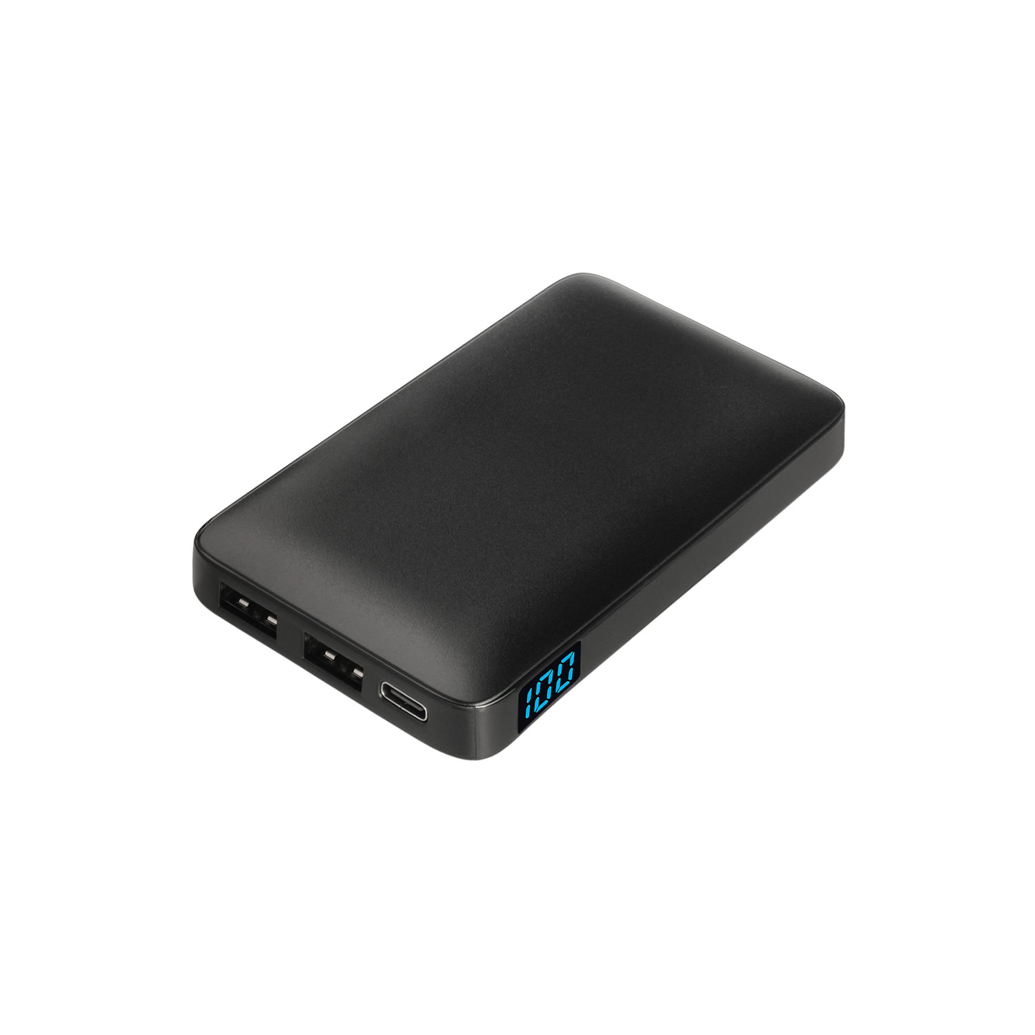 Внешний аккумулятор с цветной подсветкой Анкор Макс (Ancor Max) 5000 mAh, черный-0
