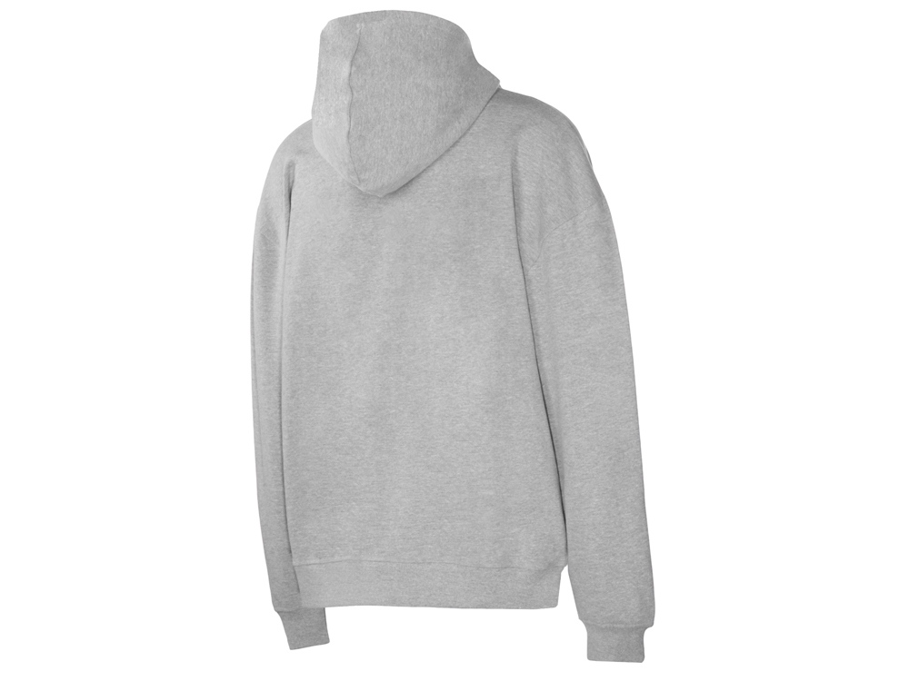 Толстовка оверсайз с капюшоном на молнии Monaco, серый меланж-10