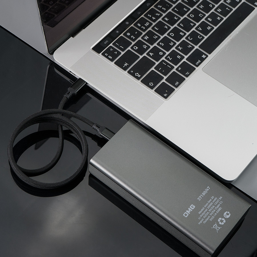 Кабель COIL магнитный для зарядки и передачи данных, 100Вт, 480Мб/с, нейлоновая оплетка, черный, черный-5