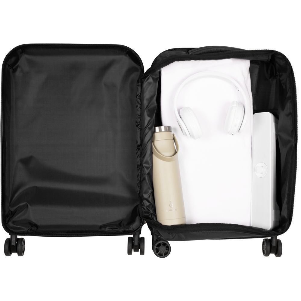 Чемодан Platta, черный-3