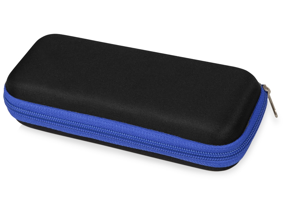 Зонт складной Frisco, механический, 5 сложений, в футляре, синий-1