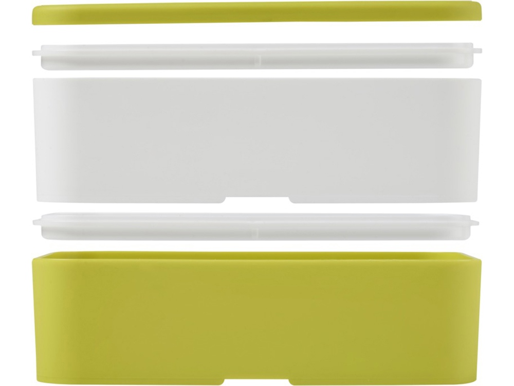 Двухслойный ланчбокс MIYO, лайм/белый-5