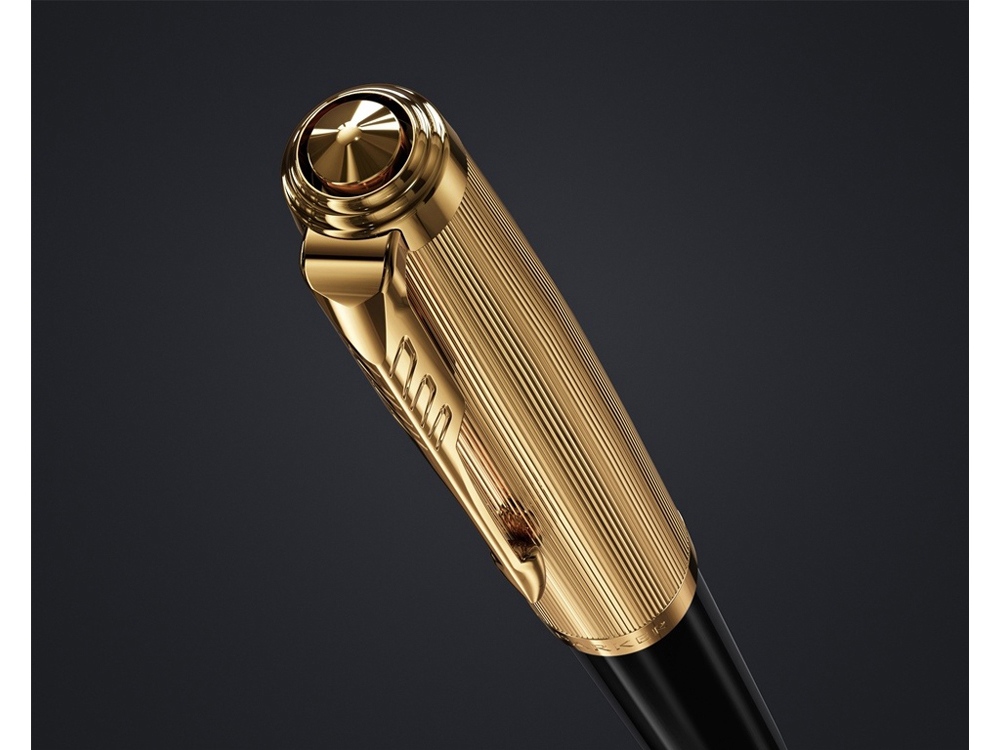 Шариковая ручка Parker 51 DELUXE BLACK GT, стержень: M, цвет чернил: black, в подарочной упаковке.-4