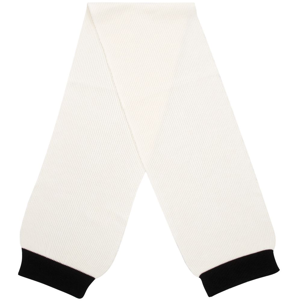 Шарф Snappy, белый с черным-2