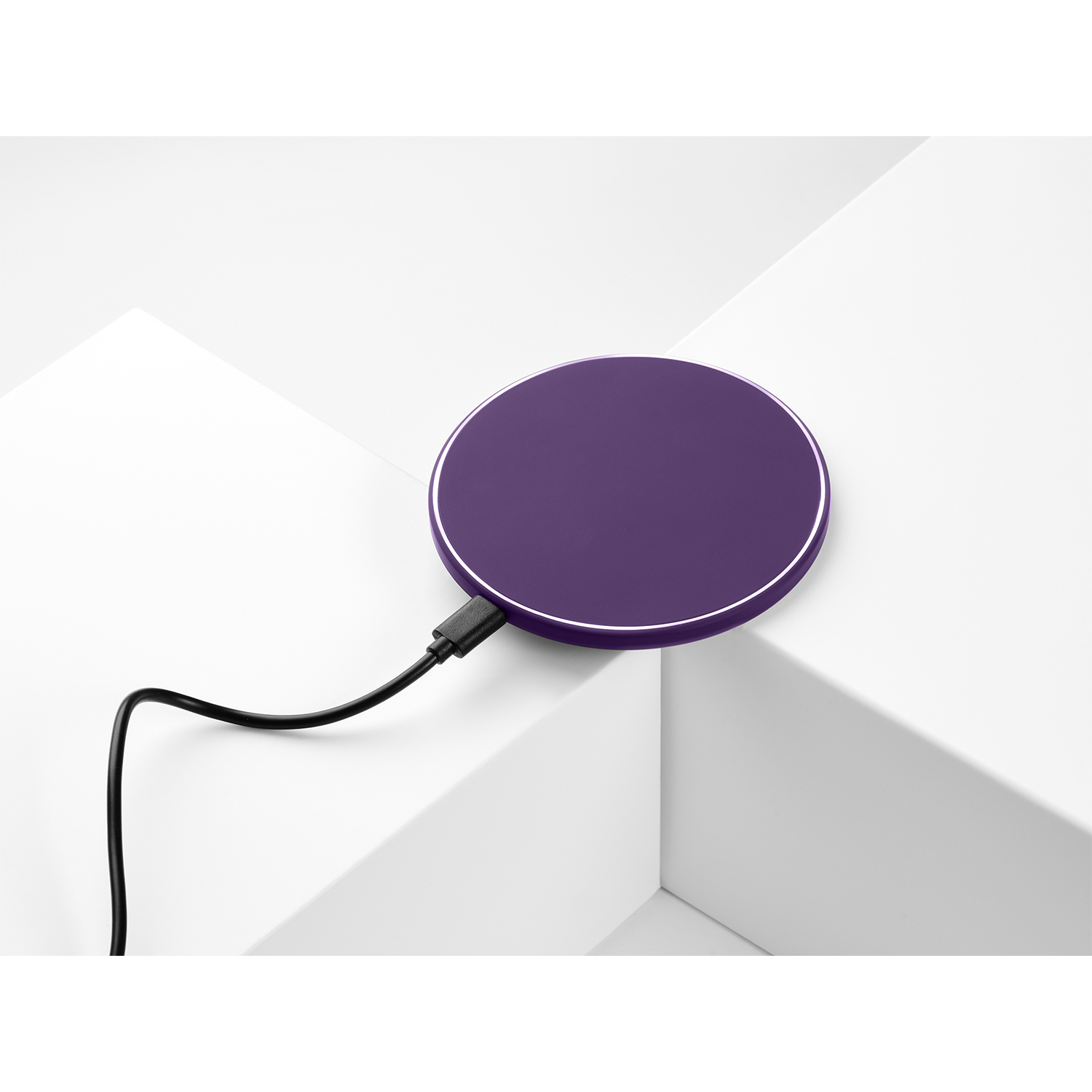 Беспроводное зарядное устройство с подсветкой 15W Auris, фиолетовое-7