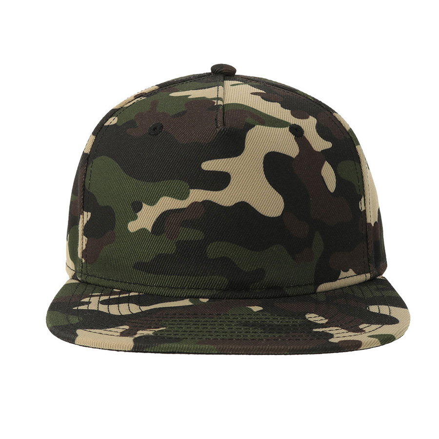 Бейсболка SNAP FIVE-S, 5 клиньев, пластиковая застежка, зеленый камуфляж-3