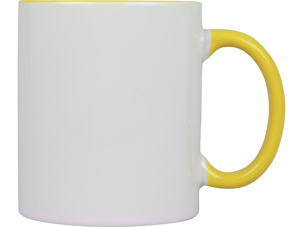 Кружка для сублимации Sublime Color, белый/желтый-1