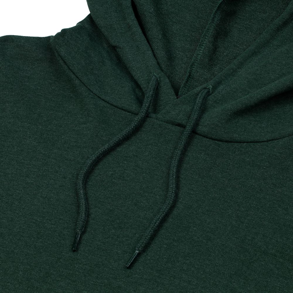 Толстовка с капюшоном унисекс Hoodie, темно-зеленый меланж-2