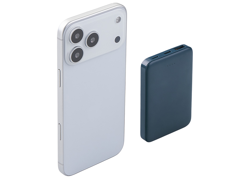 Внешний аккумулятор Simp, 5000 мАч, темно-синий-6