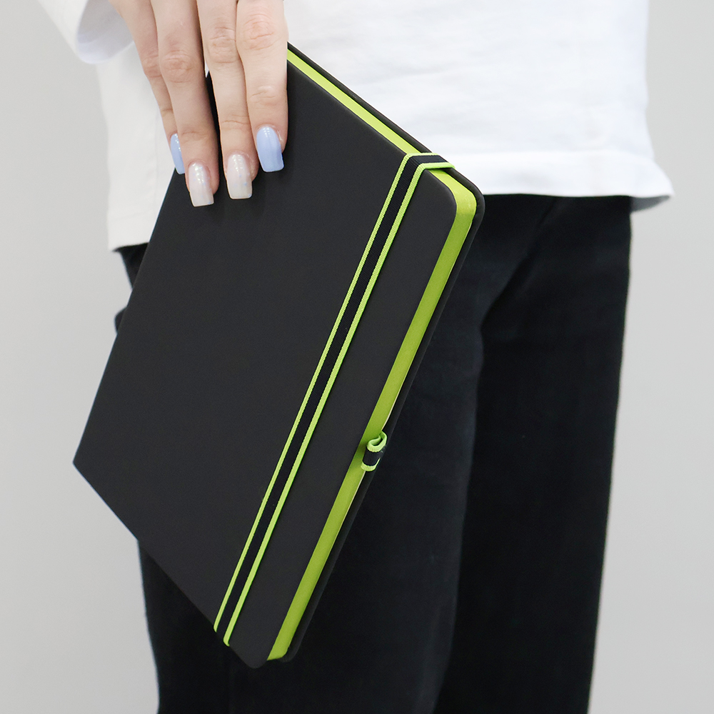 Ежедневник A5 недатированный Sir Lewis в твёрдом переплёте, Зелёный-3