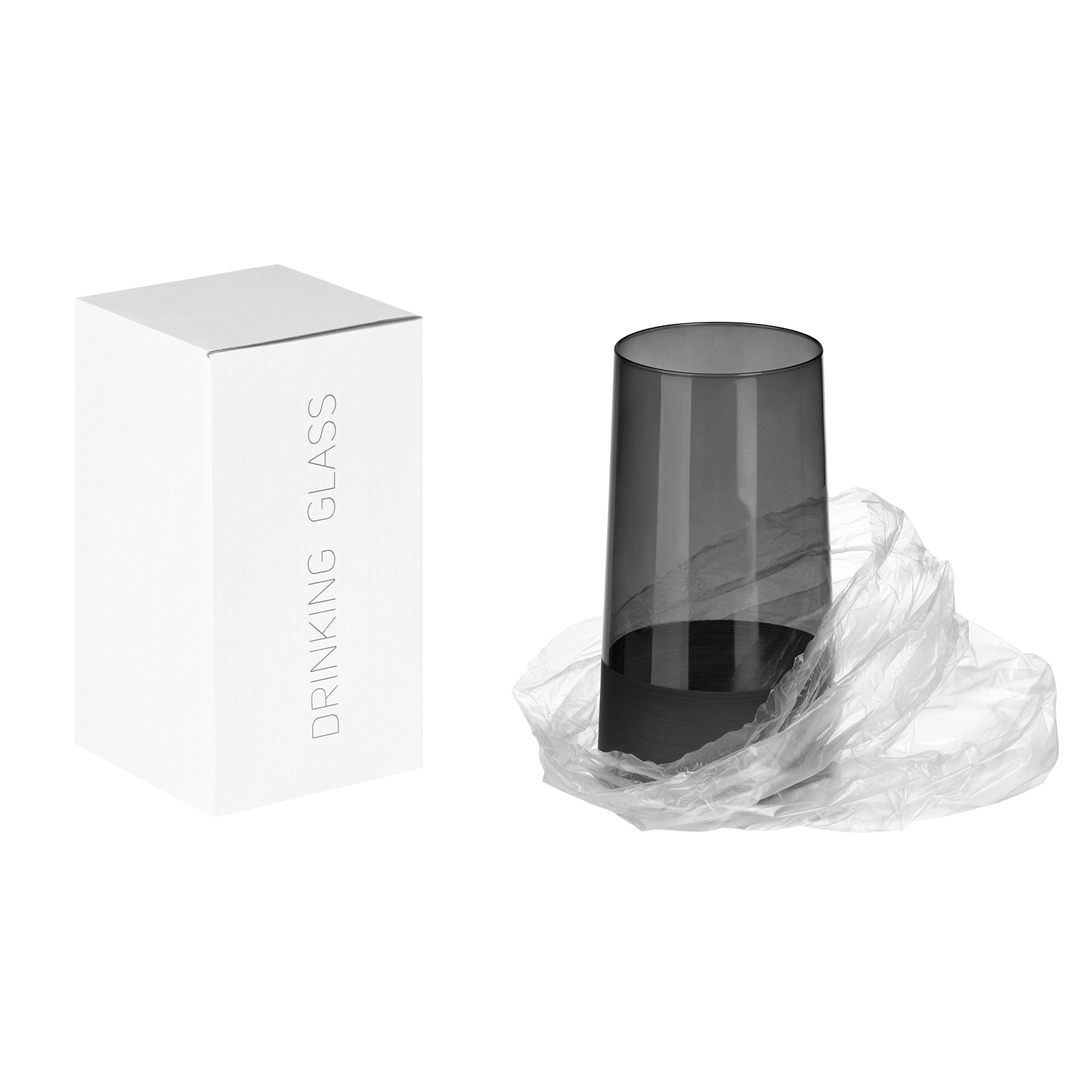 Стакан для воды высокий Блэк Эдишн (Black Edition), черный-4