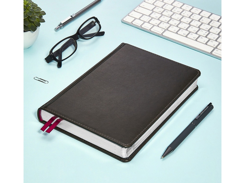 Ежедневник недатированный А5 Parliament, темно-серый-5