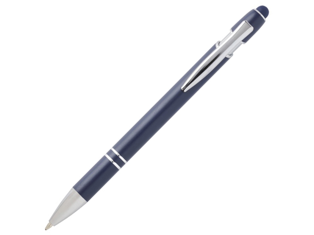 Kish шариковая ручка с серебристой отделкой - Темно - синий (синие чернила)-0