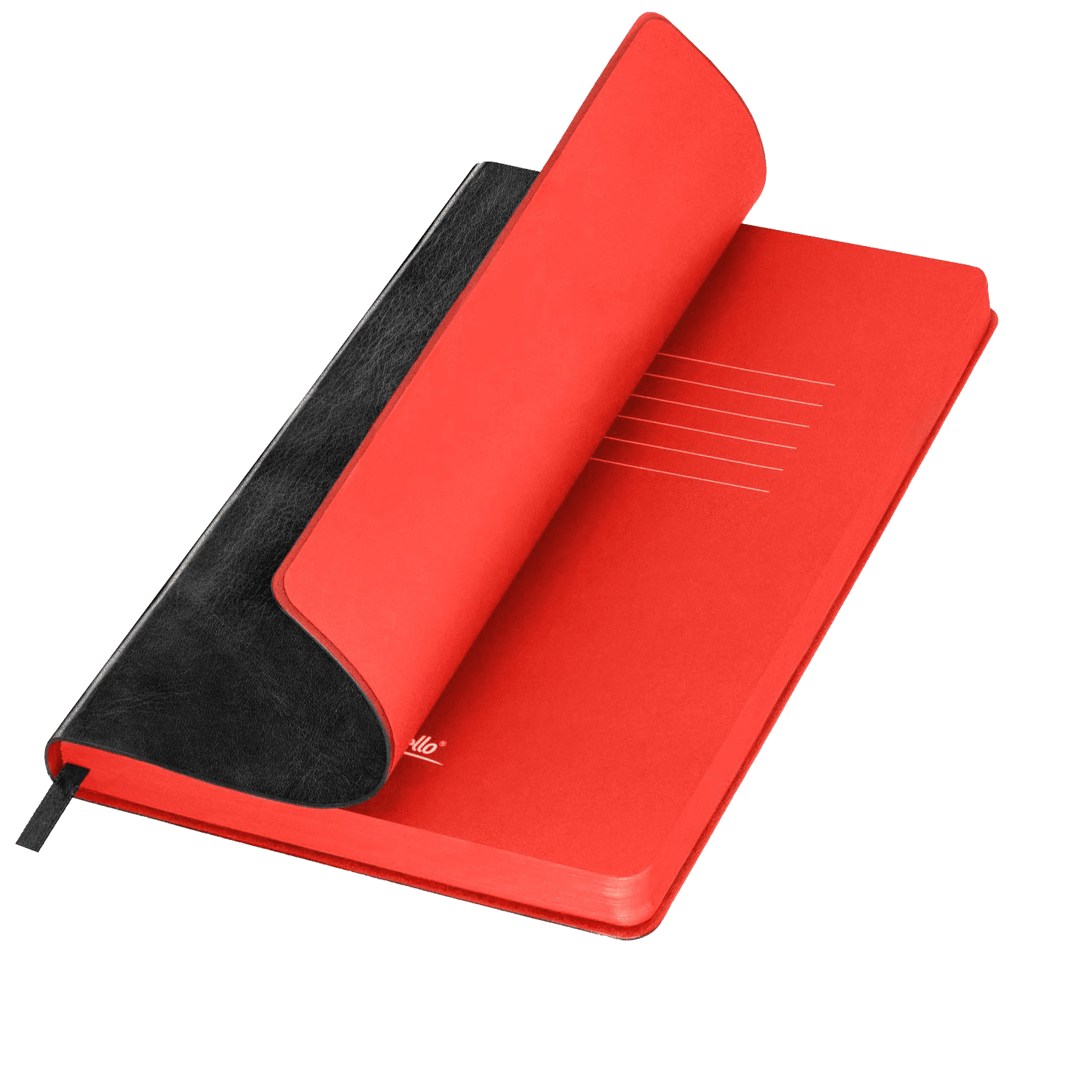 Ежедневник Ривер Сайд (River side) недатированный, черный/красный (с упаковкой, со стикерами)-0