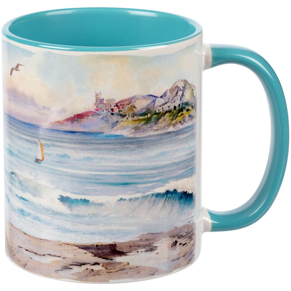 Кружка Promo Plus для сублимационной печати, бирюзовая-1