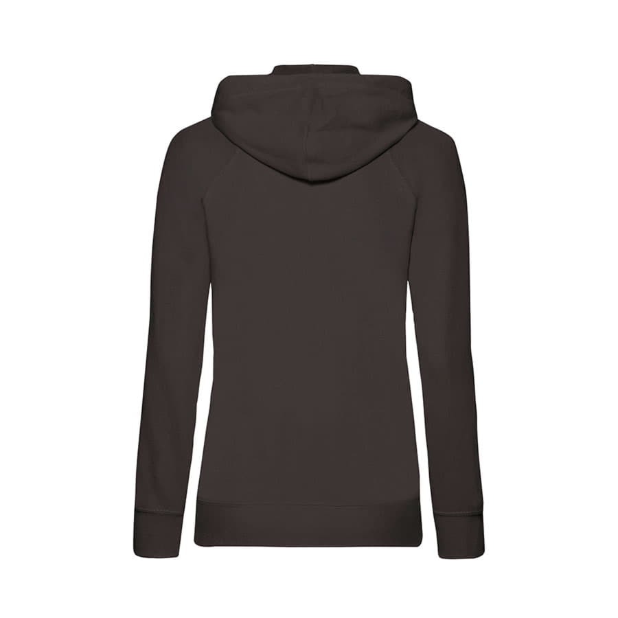 Толстовка женская без начеса LADIES LIGHTWEIGHT HOODED SWEAT 240, черный-4