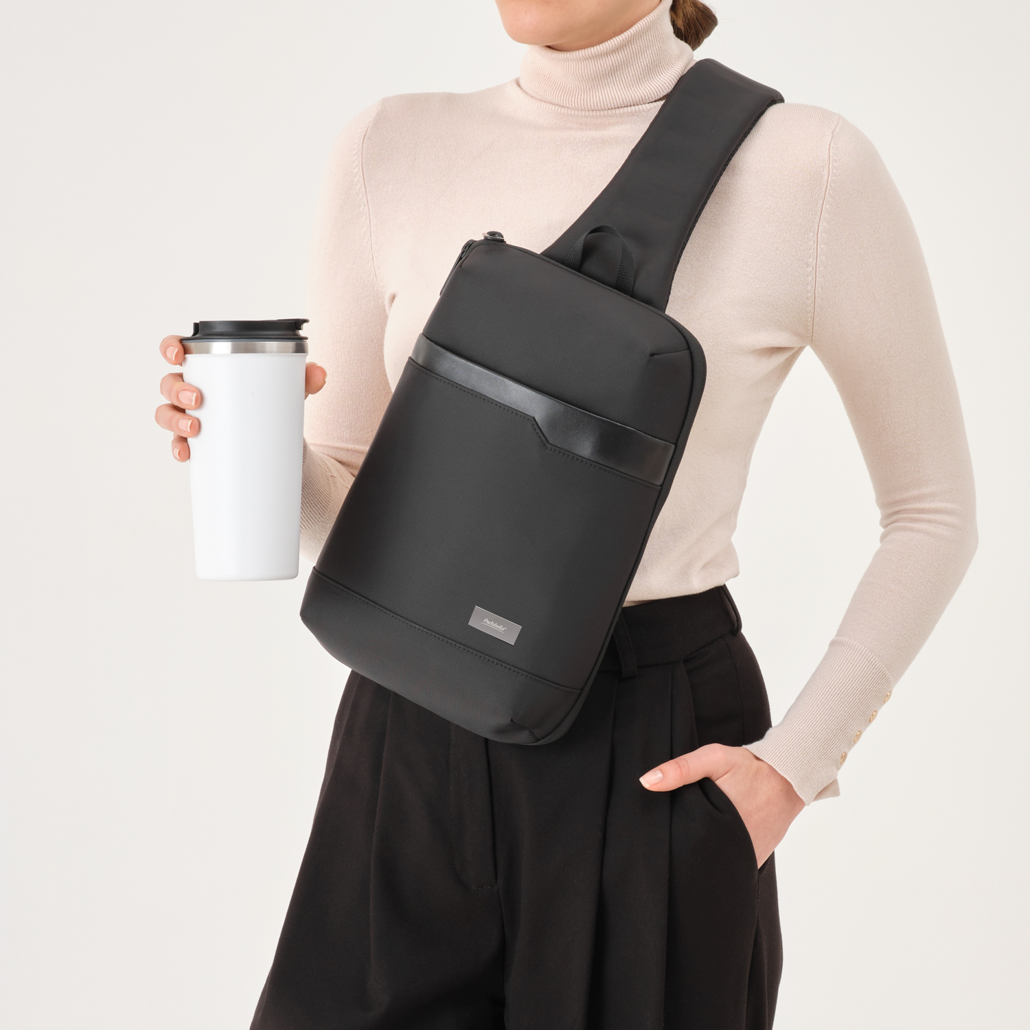 Термокружка вакуумная Palermo, белая, зернистое покрытие-6