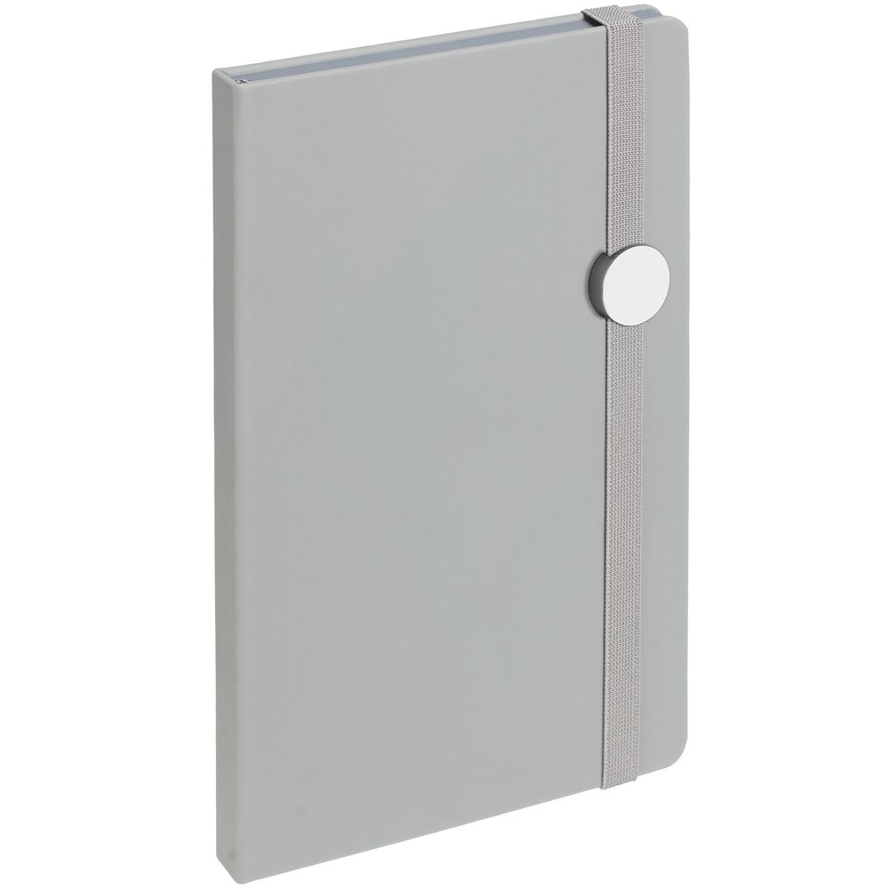 Блокнот Shall Round, серый-2